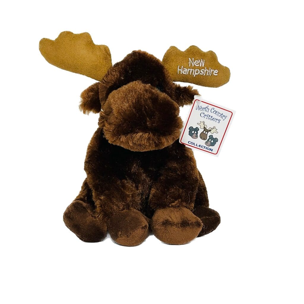 New Hampshire Brown Sitting Up Moose Stuffed Animal - Danbury Country Store