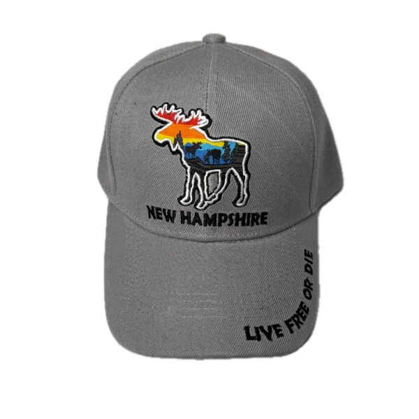 Moose New Hampshire Live Free or Die Hat