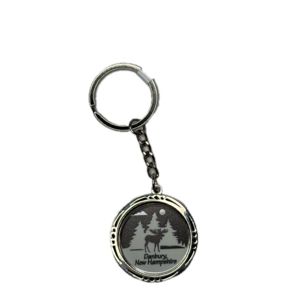 Danbury New Hampshire Spinner Keychain