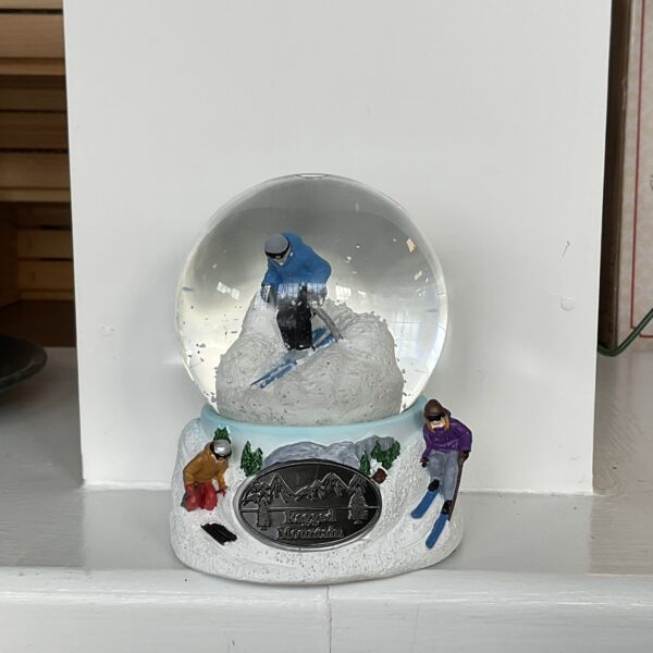 Ragged Mountain Snow Globe - Blue Skier