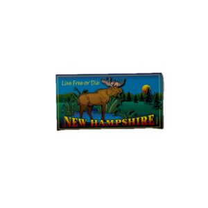 Live Free or Die New Hampshire Moose Magnet
